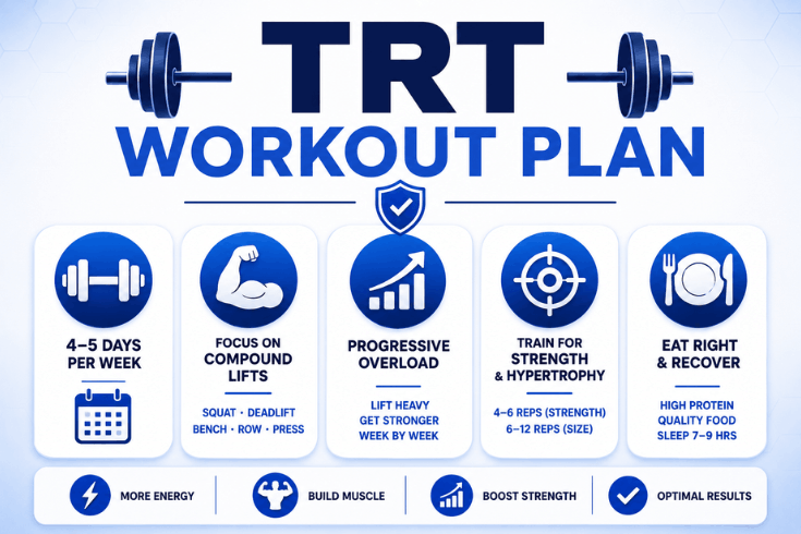 TRT Workout Plan: How to Build Muscle Safely on Testosterone Therapy