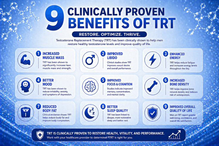 9 Clinically Proven Benefits of TRT: What the Research Says (Not What the Internet Claims)