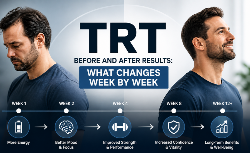 TRT Before and After Results: What Changes Week by Week