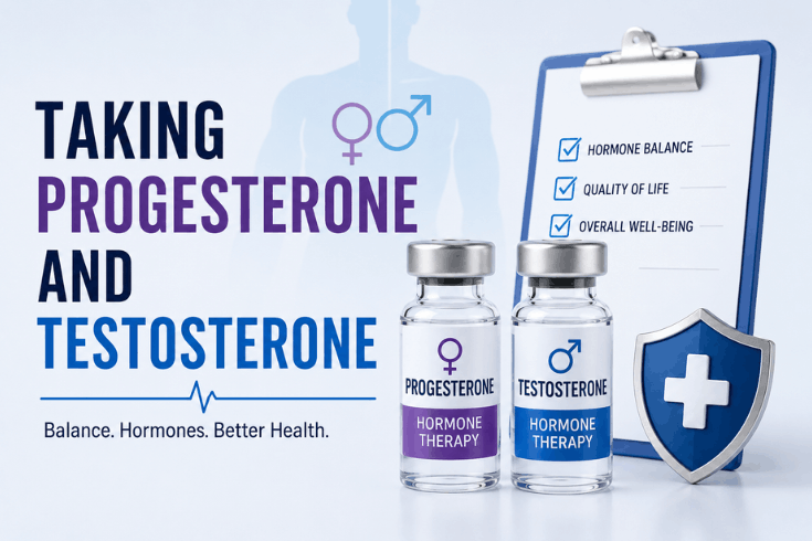 Taking Progesterone and Testosterone
