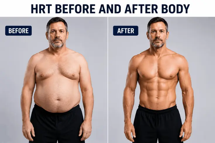 hrt before and after body