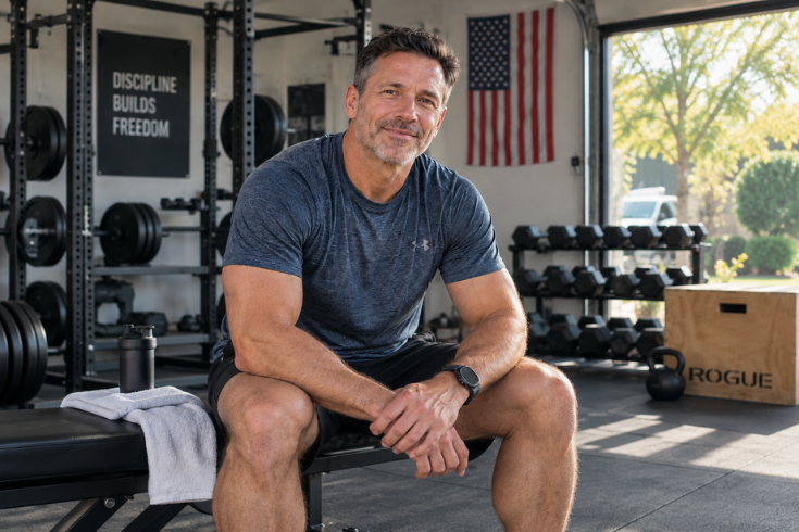 Man over 40 experiencing TRT results
