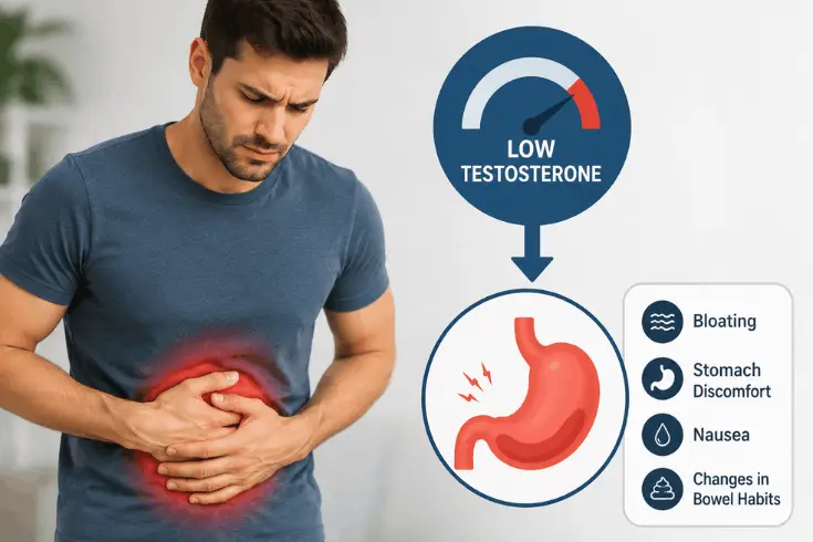 Can Low Testosterone Cause Stomach Issues?