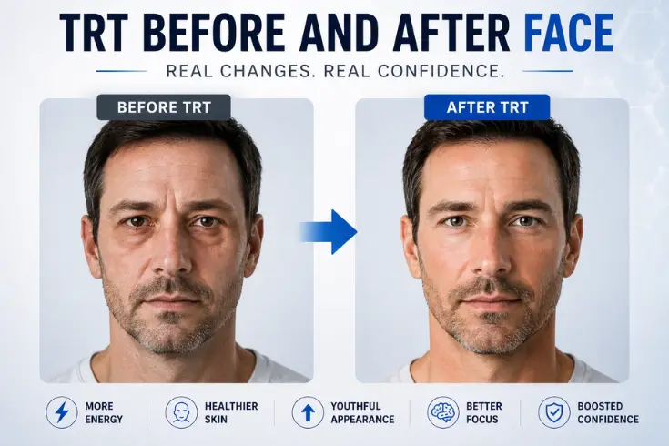 trt before and after face