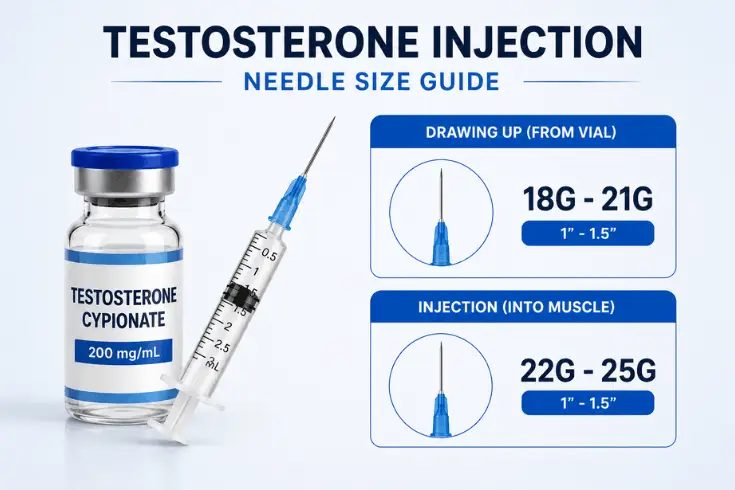 What Size Needle for Testosterone Injection? Gauge & Length Guide