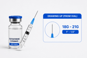 what size needle to draw testosterone from vial​
