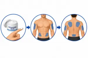 where to apply compounded testosterone cream​