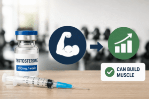 will 100mg of testosterone a week build muscle